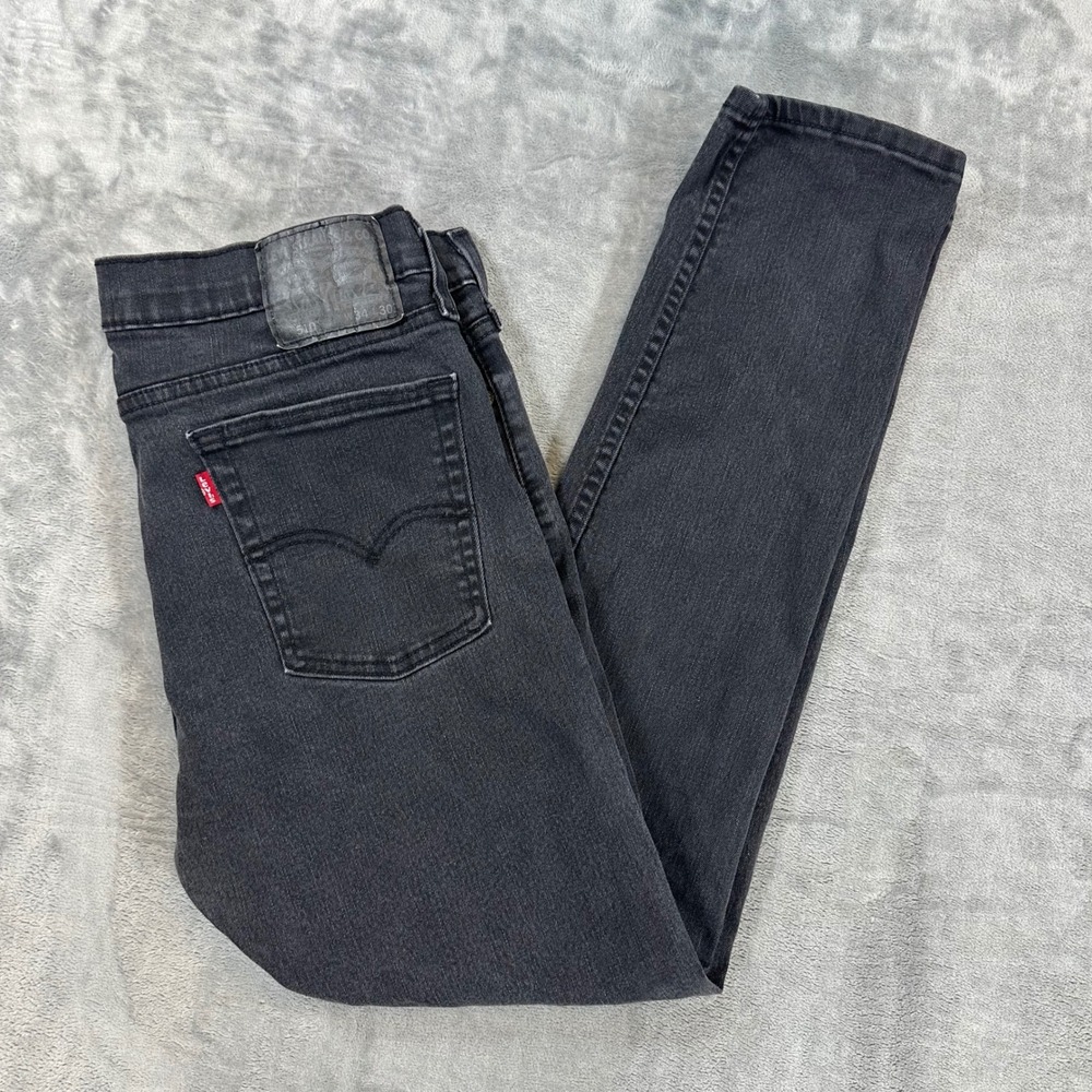 Levi's 510 Skinny Fit Jeans Men's Size 34x30 Black Denim Pants